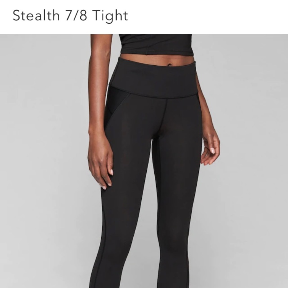 Athleta Stealth 7/8 Tights like new size S